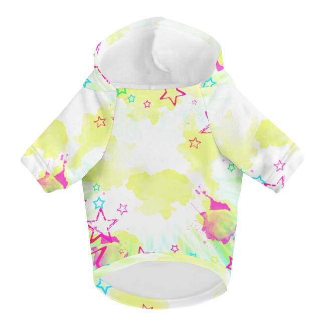 Preview: Hunde-Hoodie, Hundemotiv Luna– bunte Popart, gemütlich, waschbar, Polyster